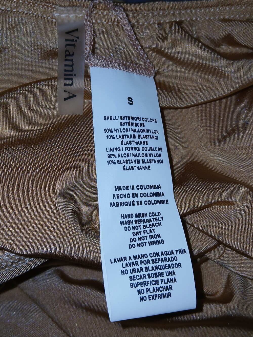 Vitamin A Jenna One Piece Swimsuit, Sand - Picture 6 of 8